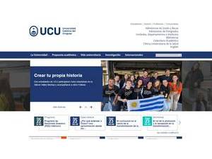 Catholic University of Uruguay's Website Screenshot