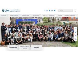 University of Montevideo's Website Screenshot