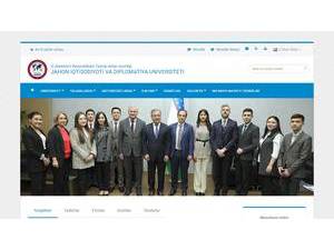 Университет Мировой Экономики и Дипломатии's Website Screenshot
