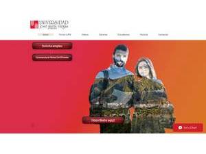 Universidad José María Vargas's Website Screenshot