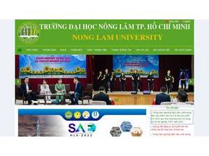 Trường Đại Học Nông Lâm TP Hồ Chí Minh's Website Screenshot