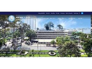The University of Medicine and Pharmacy at Ho Chi Minh City's Website Screenshot