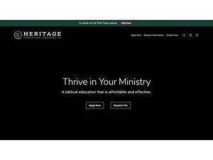 Heritage Christian University's Website Screenshot
