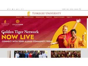 Tuskegee University's Website Screenshot