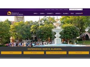 University of North Alabama's Website Screenshot