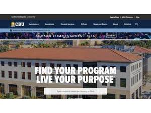 California Baptist University's Website Screenshot