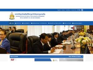 Royal University of Law and Economics's Website Screenshot