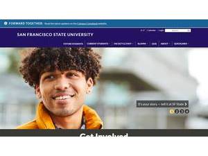 San Francisco State University's Website Screenshot