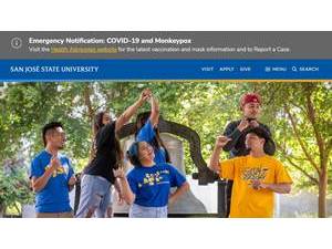 San José State University's Website Screenshot