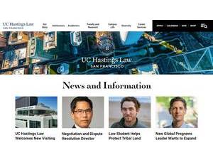 University of California College of the Law, San Francisco's Website Screenshot