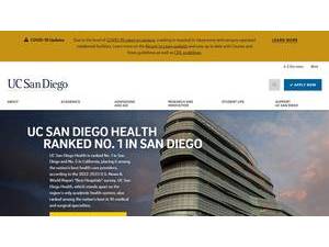 University of California, San Diego's Website Screenshot