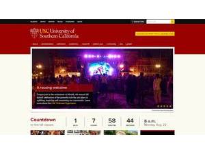 University of Southern California's Website Screenshot
