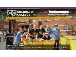Colorado College's Website Screenshot