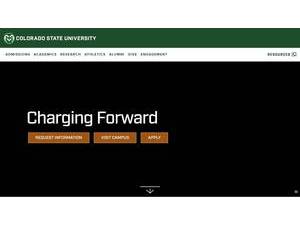 Colorado State University's Website Screenshot