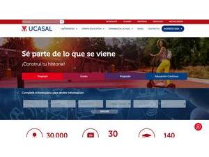 Catholic University of Salta's Website Screenshot
