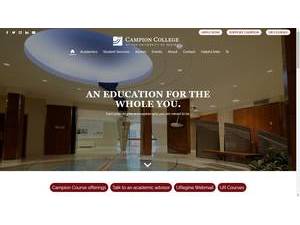 Campion College at the University of Regina's Website Screenshot