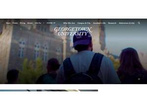Georgetown University's Website Screenshot