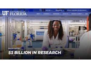 University of Florida's Website Screenshot
