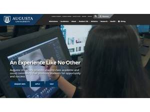 Augusta University's Website Screenshot