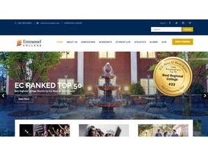 Emmanuel University's Website Screenshot