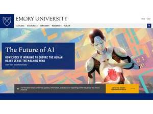 Emory University's Website Screenshot