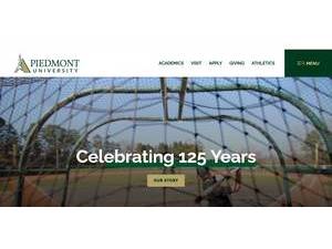 Piedmont College's Website Screenshot