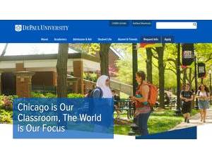 DePaul University's Website Screenshot