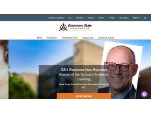 Governors State University's Website Screenshot