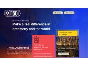 Illinois College of Optometry's Website Screenshot