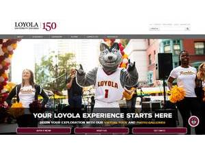 Loyola University Chicago's Website Screenshot