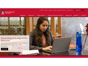 Northern Illinois University's Website Screenshot