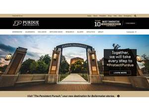 Purdue University's Website Screenshot