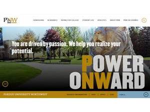 Purdue University Northwest's Website Screenshot
