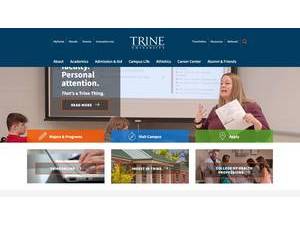 Trine University's Website Screenshot