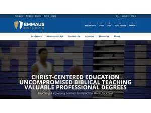 Emmaus Bible College's Website Screenshot