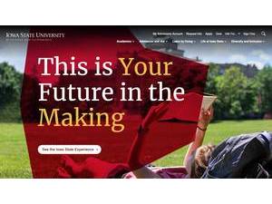 Iowa State University's Website Screenshot