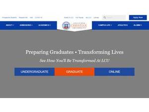 Louisiana Christian University's Website Screenshot
