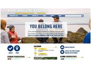 Maine Maritime Academy's Website Screenshot
