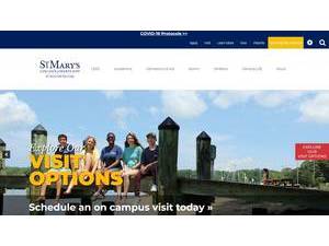 St. Mary's College of Maryland's Website Screenshot
