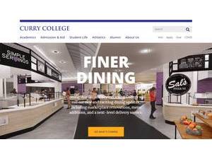 Curry College's Website Screenshot