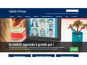 Université Sainte-Anne's Website Screenshot
