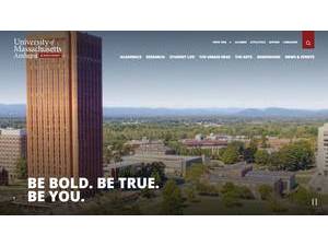 University of Massachusetts Amherst's Website Screenshot