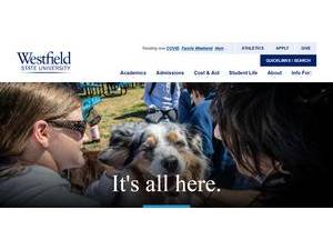 Westfield State University's Website Screenshot