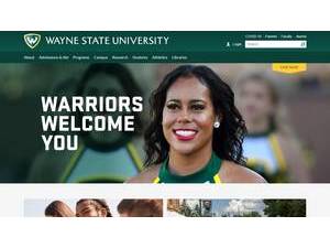 Wayne State University's Website Screenshot