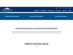 North Central University's Website Screenshot