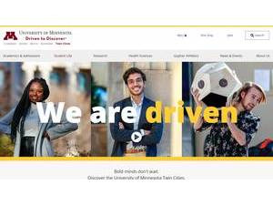 University of Minnesota-Twin Cities's Website Screenshot
