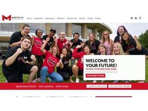 Maryville University's Website Screenshot