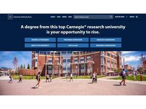 University of Nevada, Reno's Website Screenshot