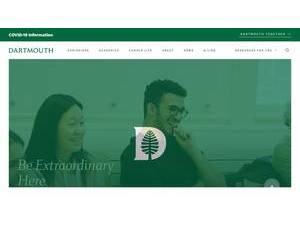 Dartmouth College's Website Screenshot