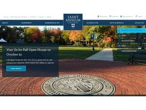 Saint Anselm College's Website Screenshot